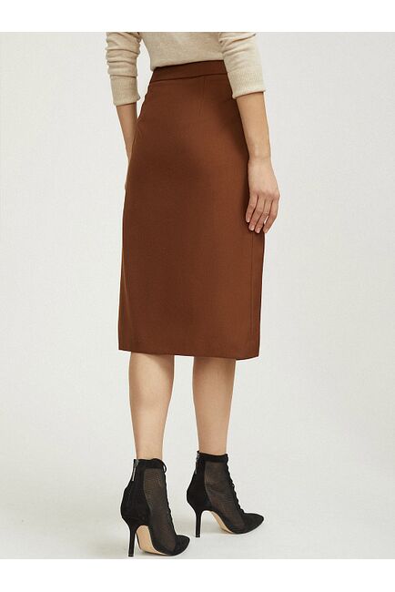 Юбка с шерстью коричневая от byME 