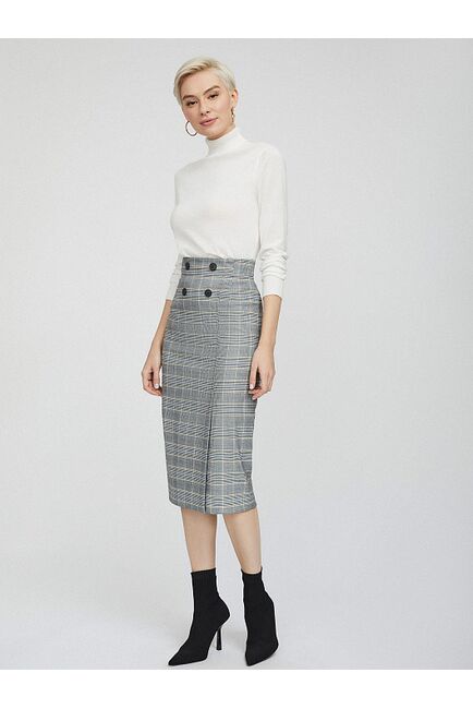 Юбка облегающего кроя с принтом от byME 