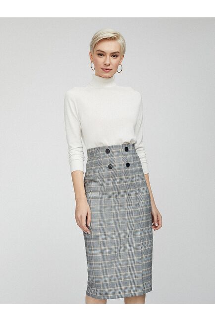 Юбка облегающего кроя с принтом от byME 