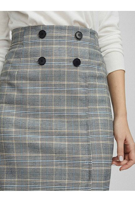 Юбка облегающего кроя с принтом от byME 