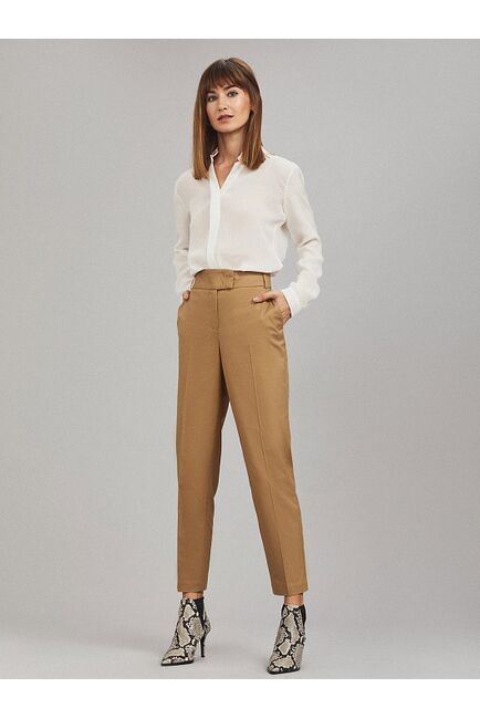 Укороченные брюки из хлопка от byME 