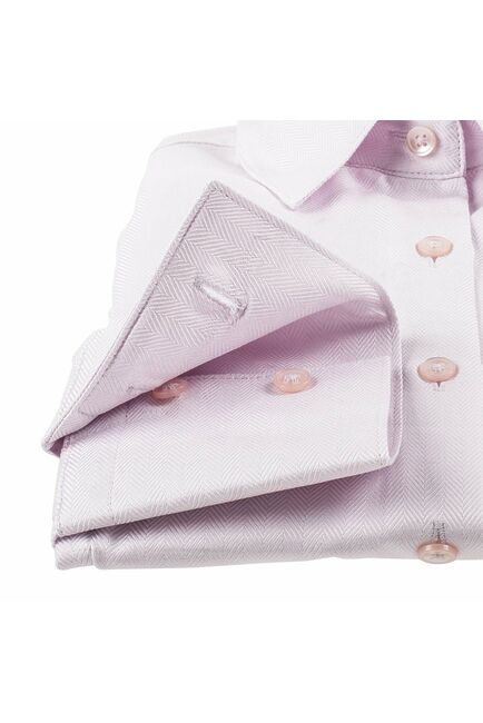 Приталенная женская рубашка под пуговицы розовая - 5069 от DoubleCuff 