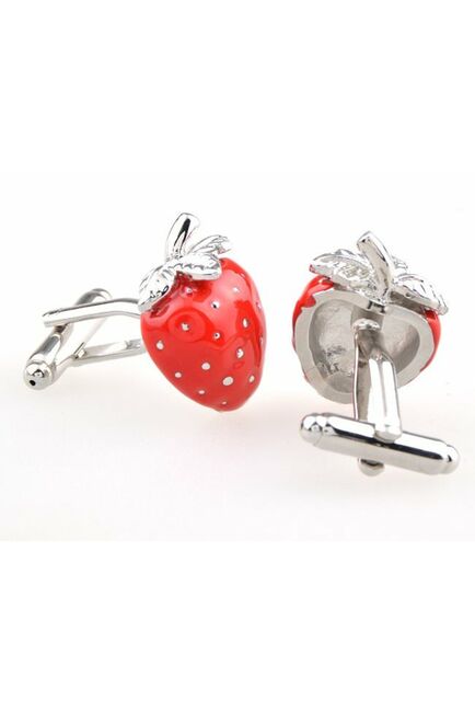 Запонки красная клубничка - 152681 от  