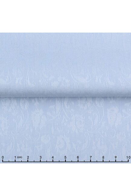 Женская рубашка под запонки голубая Non-Iron жаккард  - 5114 от DoubleCuff 