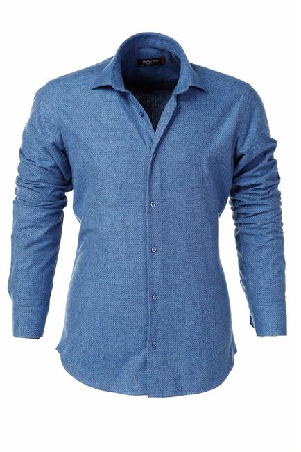 Мужская рубашка фланелевая синего цвета  - 5135 от Bawer 