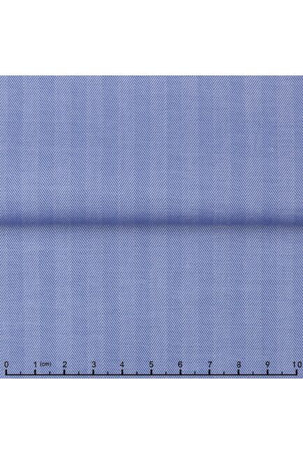 Женская рубашка под запонки синяя Non-Iron - 5112 от DoubleCuff 