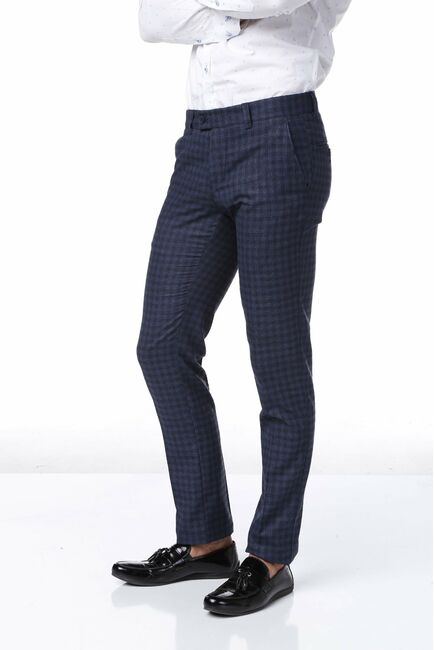 Мужские брюки в клетку - БШ-321 от Bawer 