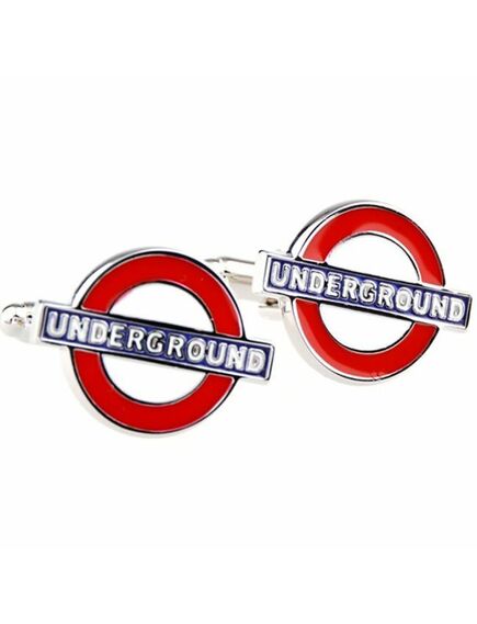 Запонки знак метро Лондона "Undeground" - 159026 от  