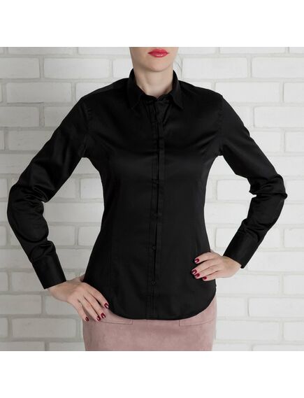 Черная женская рубашка - 7143 от Tonelli 