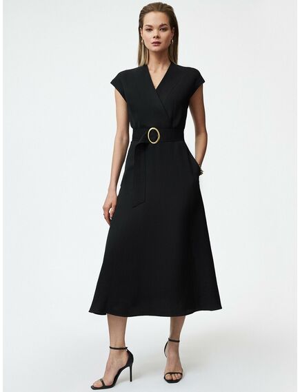 Платье женское чёрное с поясом от byME 