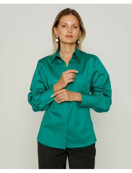 Женская рубашка зеленый цвет Lush Meadow - 8675 от byME 