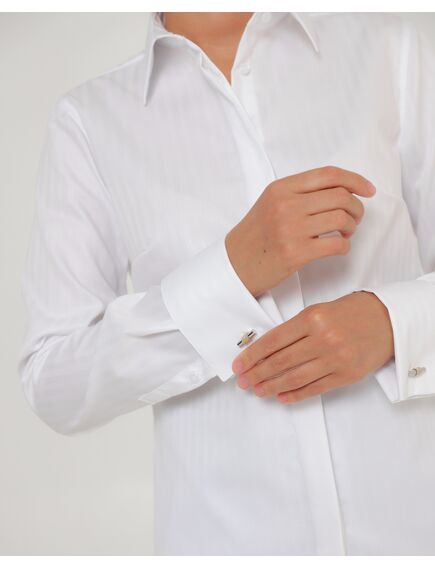 Женская рубашка белая из хлопка-8758 от byME 
