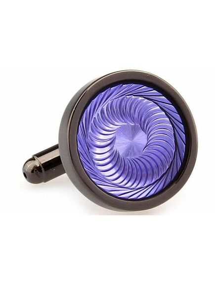 Запонки круглые ярко фиолетовые - 165785 от  
