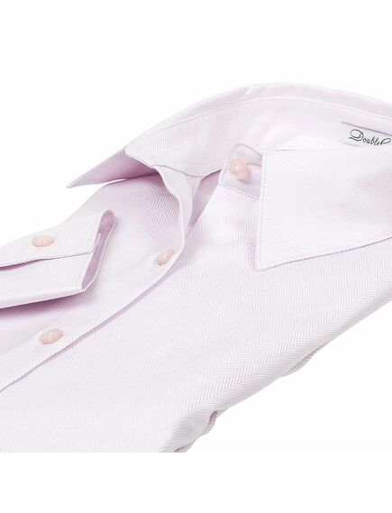 Приталенная женская рубашка под пуговицы розовая - 5069 от DoubleCuff 
