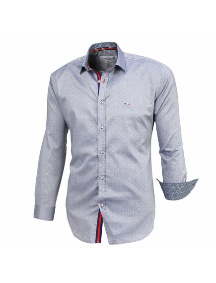 Мужская рубашка серая с узором - 50200 от Tonelli 