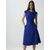 Платье-миди с карманами синее от ByME 
