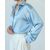 Женская рубашка из шелка голубая-8770 от byME 