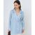 Женская рубашка изо льна голубая 8979 от byME 
