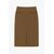 Юбка с разрезом спереди капучино с добавлением шерсти SK4-1005 от byME 