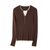 Джемпер коричневый из шерсти мериноса-JFS07 от byME 