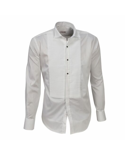 Вечерняя мужская рубашка белая под бабочку - 5144 от Tonelli 