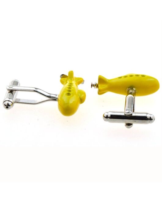Запонки желтая подводная лодка "yellow submarine"- 152988 от  