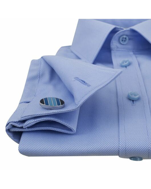 Приталенная детская рубашка под запонки голубая - 7121 от byME 