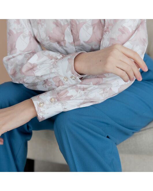 Женская рубашка с объемным рукавом  - 7951 от ByME 