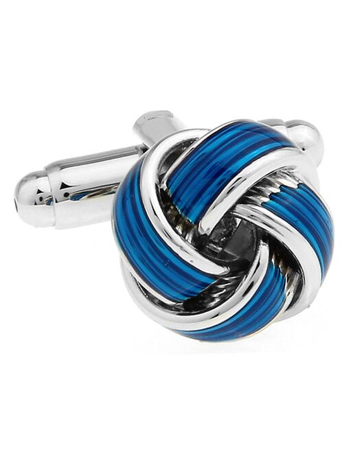 Запонки узелки синие - 168098 от  