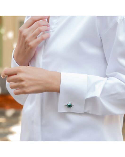 Женская рубашка под запонку белая - 7836 от ByME 