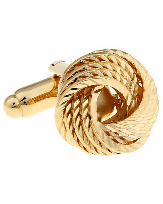 Запонки узелки золотистые - 150199 от  