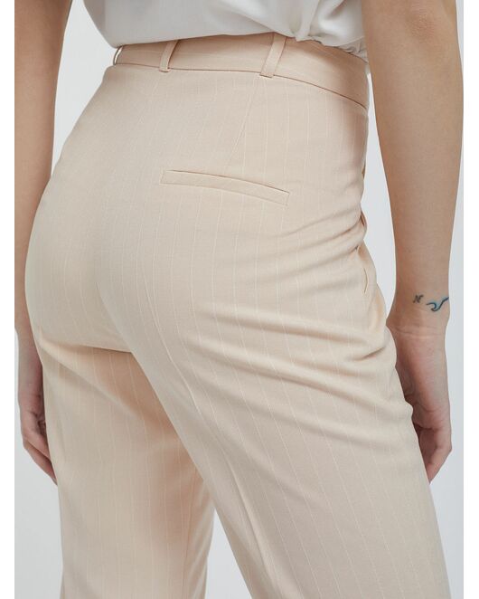 Укороченные брюки в полоску от byME 