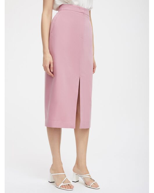 Юбка из тенсела с разрезом от byME 