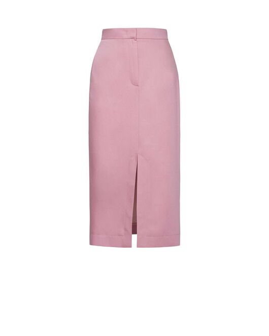 Юбка из тенсела с разрезом от byME 