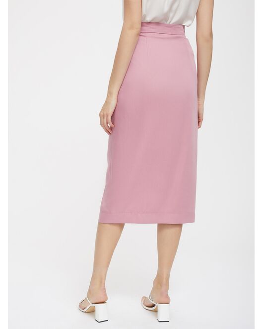 Юбка из тенсела с разрезом от byME 