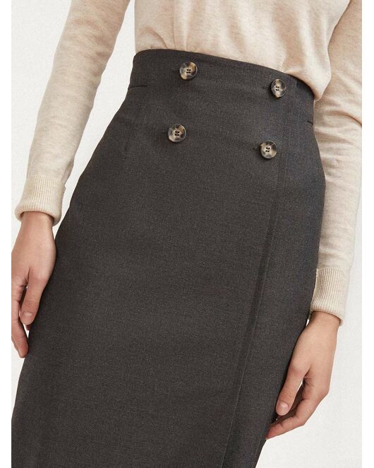 Юбка-карандаш с пуговицами CA-2660624-100 от byME 