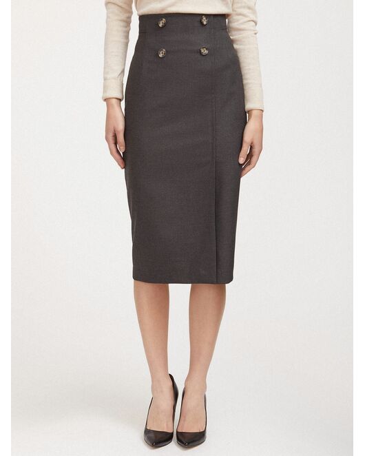 Юбка-карандаш с пуговицами CA-2660624-100 от byME 