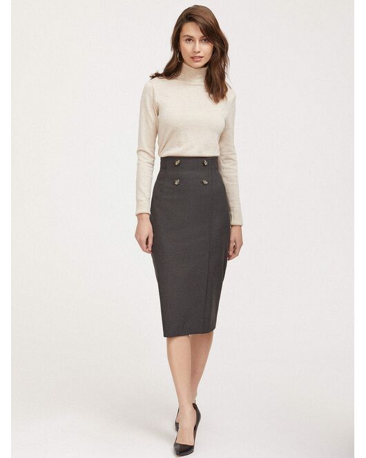 Юбка-карандаш с пуговицами CA-2660624-100 от byME 