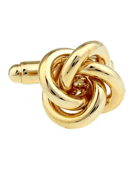 Запонки узелки цвет золото - 56534 от  