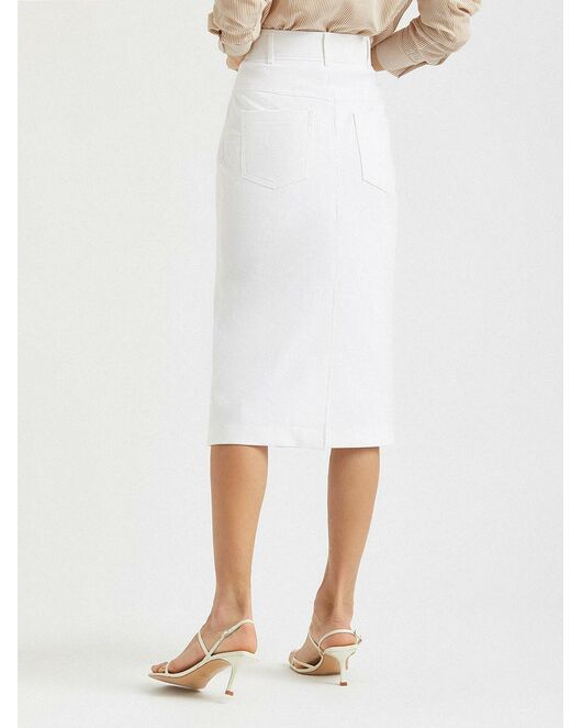 Юбка на пуговицах белая от byME 