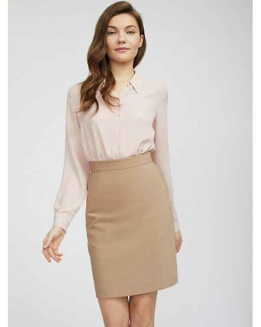 Юбка из хлопка длины мини от byME 