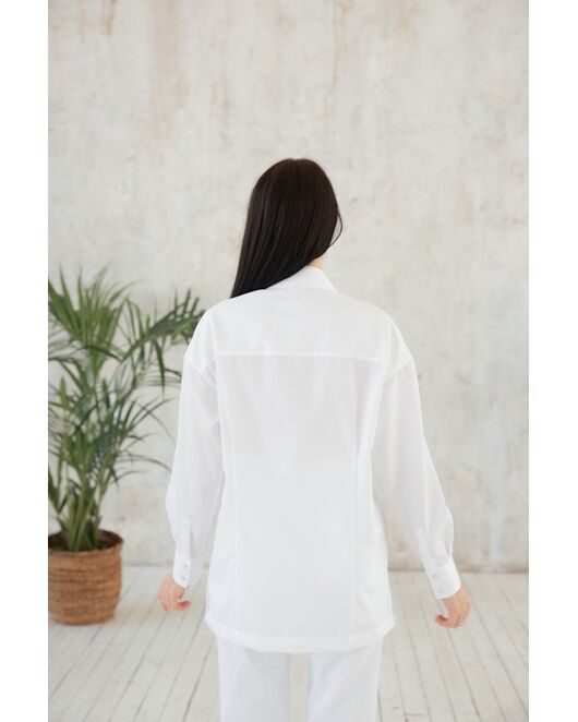 Женская рубашка белая - 7957 от byME 