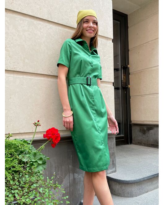 Платье зеленое - 7998 от ByME 