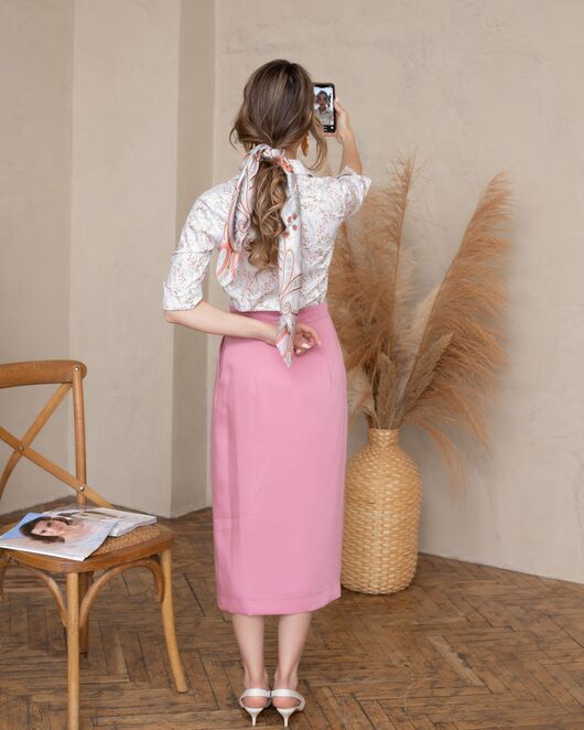 Женская рубашка рукав 3/4 - 8021 от byME 