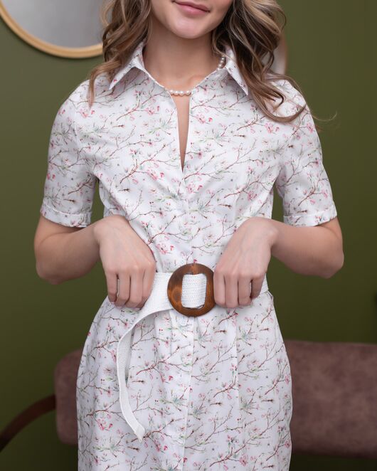 Платье принт "Сакура" - 8024 от byME 