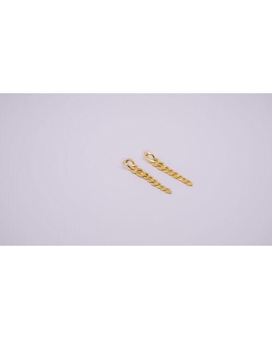 Серьги цепи золото - S00038-1 от  