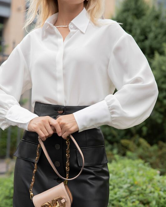 Женская рубашка из натурального шелка - 8038 от byME 