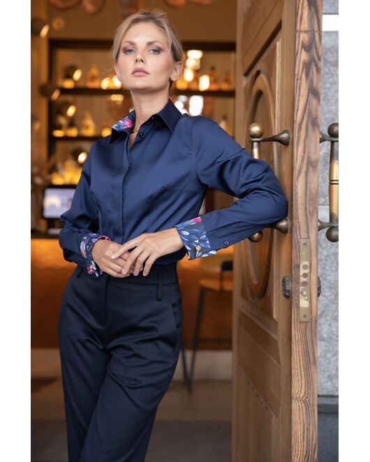 Брюки женские синие - 8106 от byME 