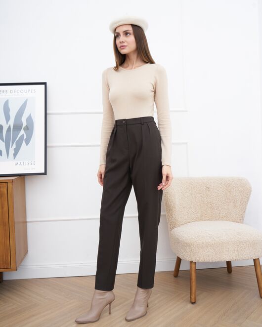 Трикотажное боди бежевое 8113 от byME 