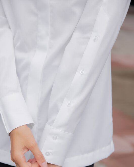 Женская рубашка под пуговицу белая - 8118 от byME 